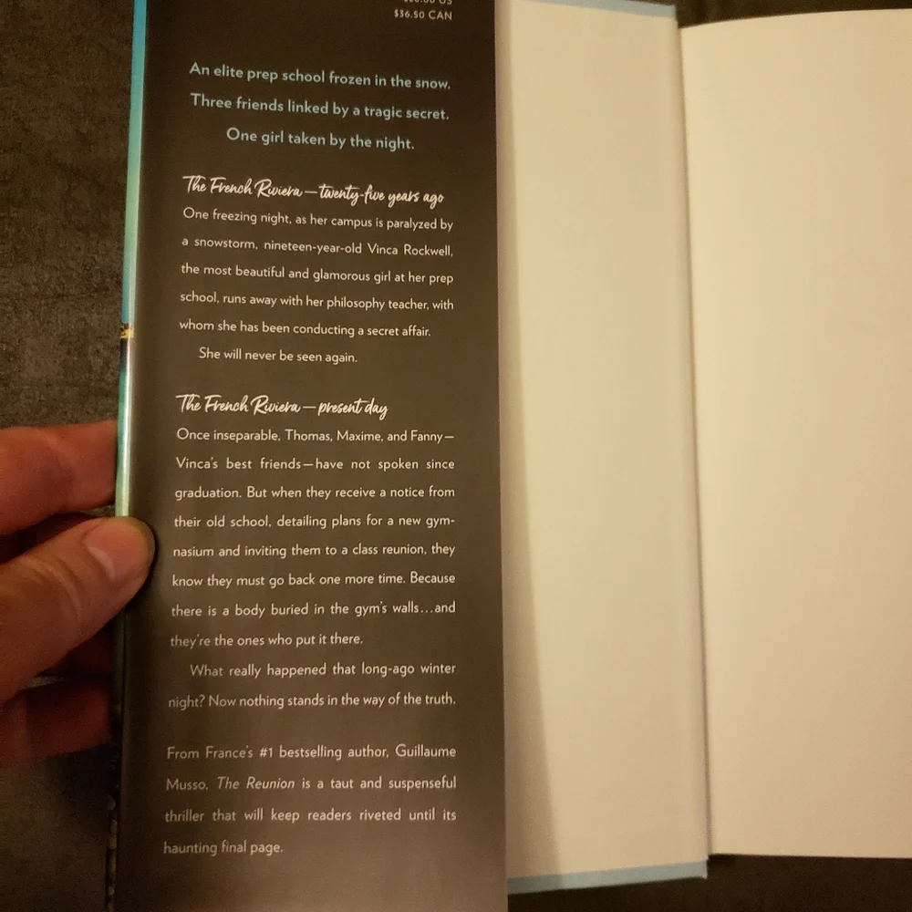 The reunion‎ A Novel by Guillaume Musso Hardbook